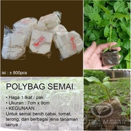 Polybag Semai Kecil Ukuran 7x9 Bening Plastik Polibag Benih Bibit Tanaman Polibek Cabe Isi 1000 PM