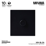 Minima รุ่น MN-XX-26 Fan speed /Light dimmer  ขนาด 85x90 mm สีด้าน สวิทซ์มินิมอล สแตนเลส สวิทซ์สวยๆ