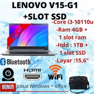 laptop core i3 terbaru lenovo v15-g1 - ram 4gb/ 8gb - hdd 1tb - 156  - 8 gb