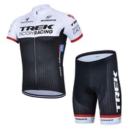 Hot Sale TREK Bicycle Jersey Short-Sleeved Sports Suit 9D Breathable Pad Shockproof Shorts Suit Unis