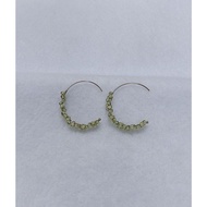 Gmmissy Peridot 14k gold earring 橄榄石14k金耳钩
