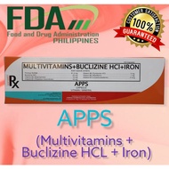 APPS (Multivitamins + Buclizine HCL +  Iron) 100 capsules