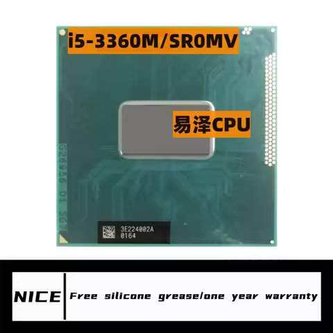 Core i5-3360M SR0MV Processor Dual-Core Quad-Thread Socket G2 / rPGA988B i5 3360M Laptop CPU 2.8GHz 