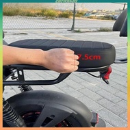 [Chiwanji1] Leather Bike Rear Seat Cushion Thick Shock Absorbing Pad Universal Saddle for Mountain R