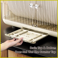 ㍿ ✅ ⊕ SIV Foldable Plastic Dish Drainer Cabinet Aesthetic Dish Storage Dryer Cabinet With Cover For