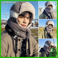 SUCHENSG Earflap Hats, Warm Russian Bomber Cap, Winter Thickening Casual Windproof Ear Protectors Ha