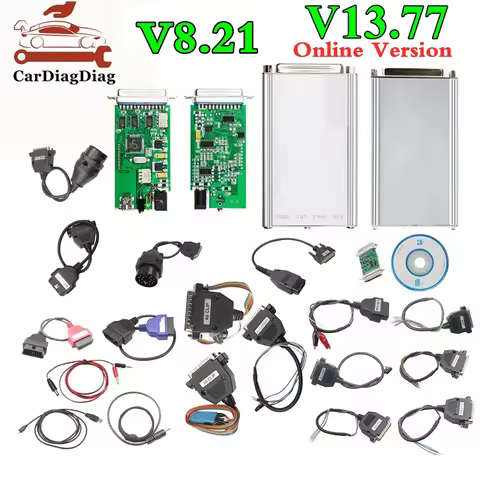 V13.77 Full Adapters Carprog 8.21 With Keygen Online Version Car Prog Repair Tool ECU Programmer ECU