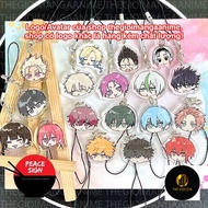 (EXPRESSIVE) Blue LOCK phone lanyard mica acrylic keychain anime nagi chigiri isagi bachira kaiser n