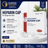 Heparin Cap Yellow Mediscience 100pcs/box