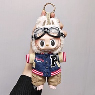 15cm 17cm Labubu Clothes Baseball jacket and pants set For labubu V1 V2 V3