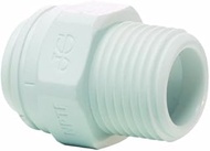 John Guest Speedfit PP011222W 3/8OD by 1/4NPTF Male Connector, 10-Pack by John Guest Speedfit