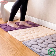 XUESHAN 40*60cm Bathroom Carpet Feet Pad Pebbles Bathtub Living Room Doormat