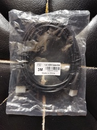 100%新 HDMI 線3米, 電視機天線5米, 紅黃白音響線