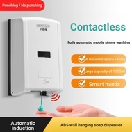 [Soap Dispenser] Anmon Wall-Mounted Soap Dispenser Soap Dispenser Plastic Hand Sanitizer Dispenser S