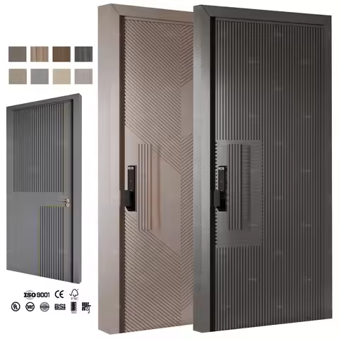 Guangdong Yohome Doors For Houses Security Exterior Main Front Contemporary Solid Wood Entry Main En