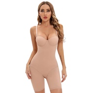 Womens New Body Shaping Bodysuit Bodysuit Shapewear with Wire Cup Stretch Body Shaping Black Jumpsui