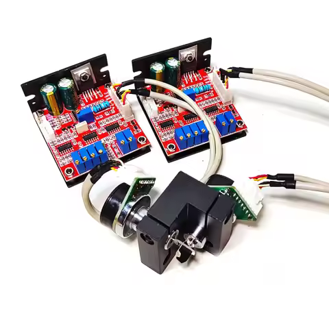 25Kpps Laser Galvo Scanner SLA 3D X-Y Scanning Galvanometer Animation Stage Light ±15V Driver