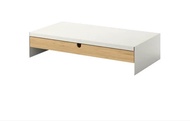 ELLOVEN Monitor Stand with Drawer, White