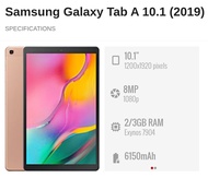 Samsung Galaxy Tab A 10.1" (2019) (Champagne Golden) SM-T510, Upgraded to Android 11.0 (2G RAM + 32G