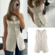 BrokenWhite Stripe Vest 77251 76165 (TS)