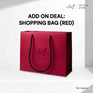 [ADD ON DEAL] CLEF's Red Shopping Bag | Paper Bag | Perfect for Gifting