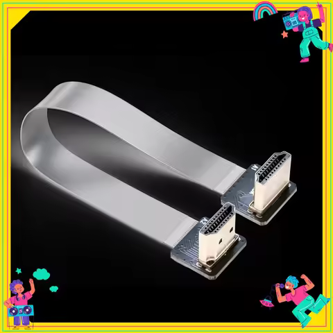 FPV HDMI-Compatible Connector Flexible Flat Cable Raspberry Pi 4 Micro HDMI to HDMI/Mini HDMI Female