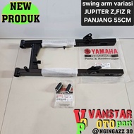 swing arm FIZ R JUPITER Z VARIASI LONG/PANJANG 55CM lengkap warna hitam
