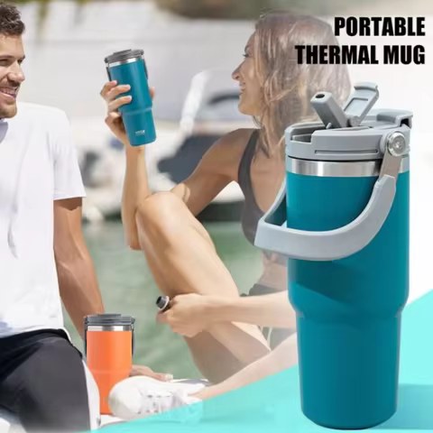 Tyeso Coffee Cup Stainless Steel Thermos Bottle Portable Insulation Cold And Hot Travel Fitness Mug 