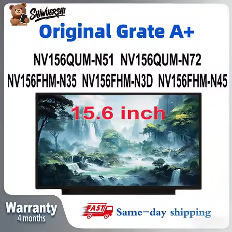 Original New A+ 15.6" Laptop Lcd Screen Monitor Panel Slim NV156QUM N51 N72 NV156FHM N35 N3D N45 60H