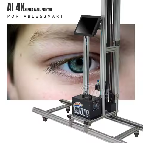 the lightest AI 4K wall printer with uv ink for sale Easy Operate Indoor Outdoor Vertical Inkjet con