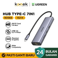 UGREEN USB C Hub 7 in 1 USB 3.0 HDMI SD TF Card 4K 30Hz Display
