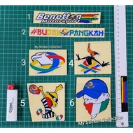 Benetton Motosport / #budakpangkah / Pangkah Benetton / Pangkah Duck Sticker Cutting Overlaping Refl
