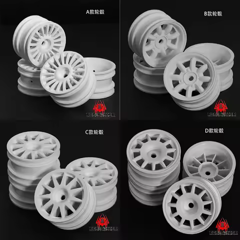 4PCS 42mm RC Racing Tire Wheel Set for Tamiya 1/10 M03 M05 MF01 XM01 MB01, for TJXX HBBX RC Car Mode