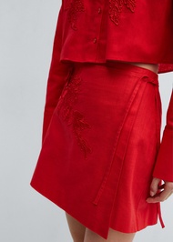 [MANGO] SKIRT ARIEL-H /กระโปรง Embroidered cotton skirt รุ่น ARIEL-H Ref: 67042532