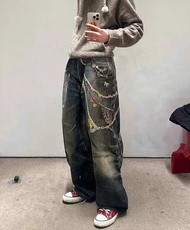 USSTYLE - Chain jeans