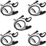 HYS Radio Headset G-Shape with Microphone Security Headphones Compatible with Baofeng UV-5R BF-888S 