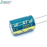 10pcs/lot 250v 47UF aluminum electrolytic capacitor size 13*20 47UF 20%