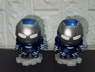 Hot Toys Cosbaby Iron Man Mark XLII (Mark 42) Chibi Figures (Pair) - Excellent Condition