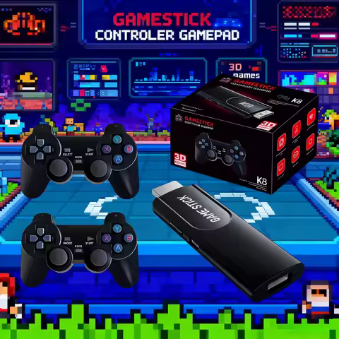 K8 Retro Game Console 2.4G Dual Wireless Controller 4K HD 20000 Retro Classical Games Retro Game Pla