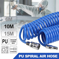 PU Air Spring Hose Flexible Air Hose Spring Pipe Air Tube Compressor Hose Angin Tools Mechanic Tool
