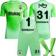 Goalkeeper Kit #1 Egribayat Jersey  #31 Ederson Green Short-Sleeve Kit