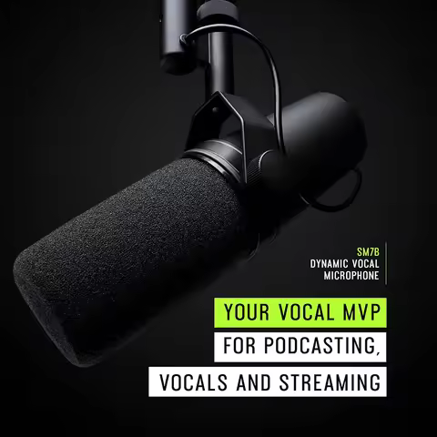 SM7B Professional Dynamic Cardioid Microphone Studio Selectable Frequency Response Mic For Live Voca
