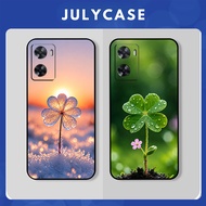 Oppo A77S Case with 4-leaf clover shape, lucky, beautiful