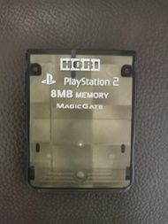 原裝 HORI PS2 8MB 記憶卡  Memory Card 透明黑