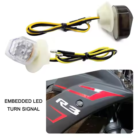Motorcycle Turn Signals LED Indicator Flashing Photoflash Lights Bulb Motor For Yamaha YZF R1 R6 R6S