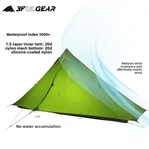3F UL GEAR LanShan 1 pro Just 690 Grams 1 Person Outdoor Ultralight Camping Tent 3/4 Season 230*80*1