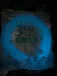日本冰藍夜光 發光 螢火蟲夏天ICE RING cool neck  cooler 冰涼頸圈 頸環冰圈頸圈降溫神器 28度自然凍結消暑 涼感消暑 coolify 風扇仔 log on masclub 
