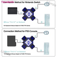 ps5▽❦Lilyrola KX USB Game Controller Converter Keyboard Mouse Adapter for Switch/Xbox/PS4/PS3