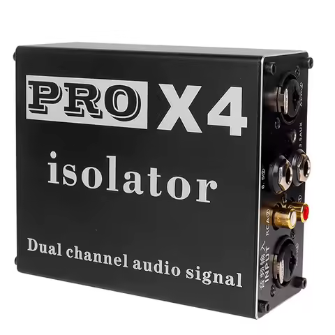 PRO X4 Audio Noise Isolator 6.5Mm 3.5Mm XLR RCA Audio Noise Isolator, Current Acoustic Filter Ground