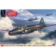 HASEGAWA 1/72 Mitsubishi G4M1 TYPE 1 ATTACK BOMBER (BETTY) MODEL 11 “RABAUL Front Line Inspection” w